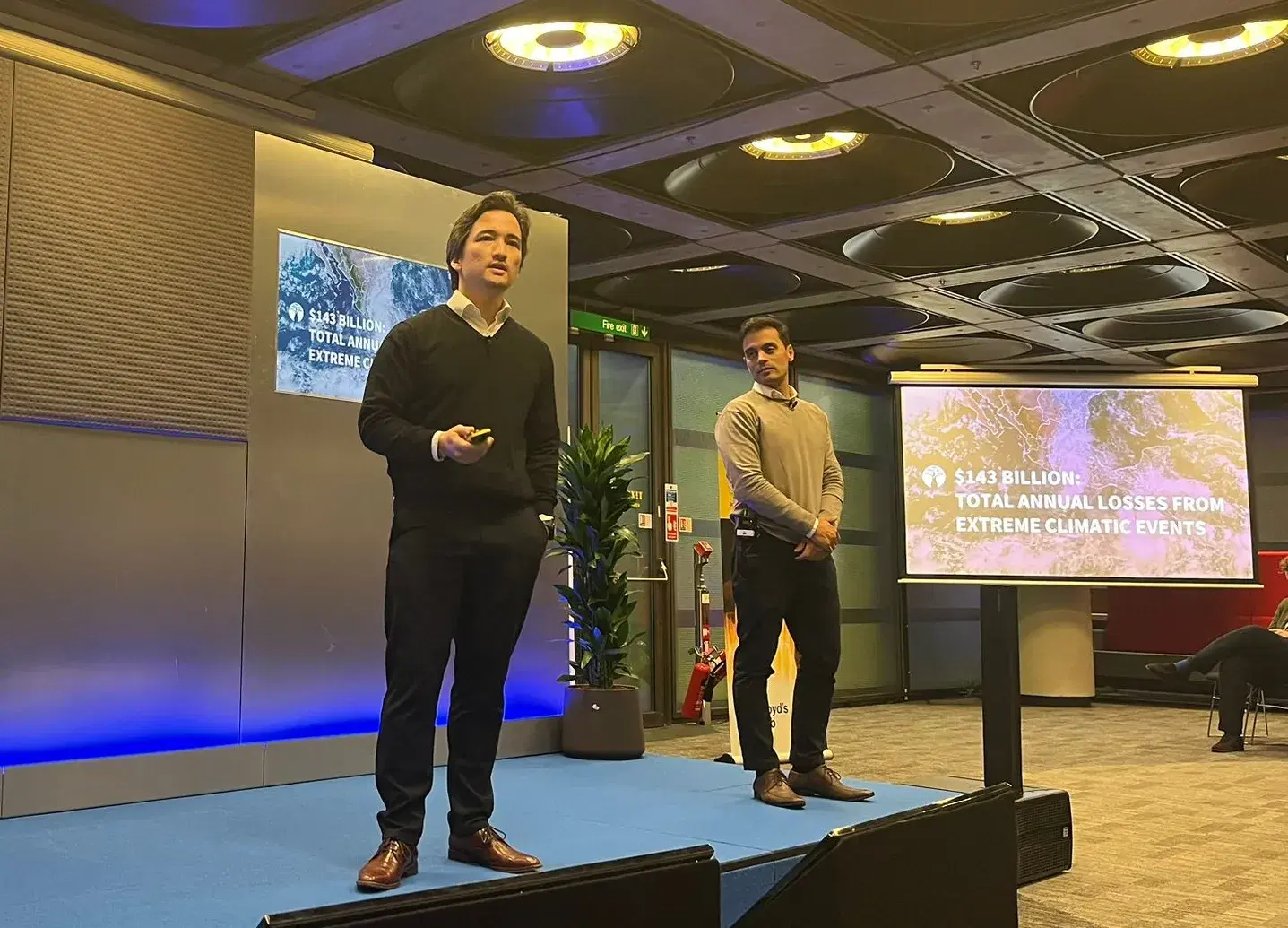 Suyana presents at Demo Day at the Lloyd's Lab